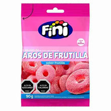 GOMITAS AROS DE FRUTILLA FINI 90GR