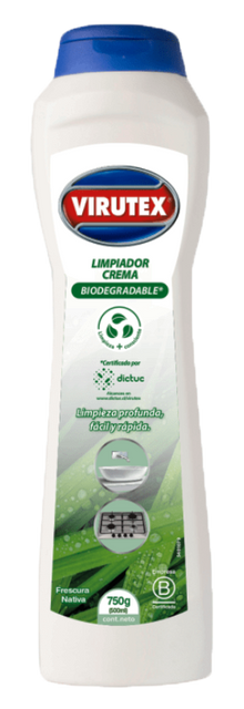 LIMPIADOR CREMA VIRUTEX BIODEGRADABLEX 12UNX750G