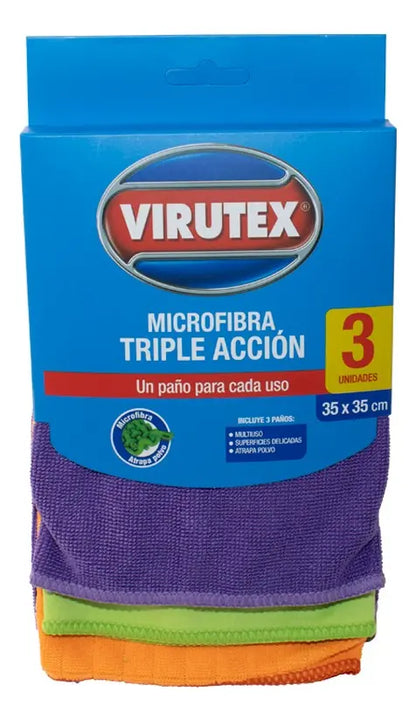 PANO VIRUTEX MICROFIBRA X3 ROLLO