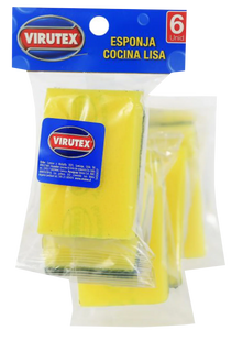 ESPONJA LISA TIRAS X6 ALMACEN