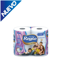 PAPEL HIGIENICO REGIO SUPER CLASS DOBLE HOJA BOLSON 4UNX12PKX22M