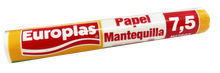 PAPEL MANTEQUILLA EUROPLAS 7,5M 25X1UN