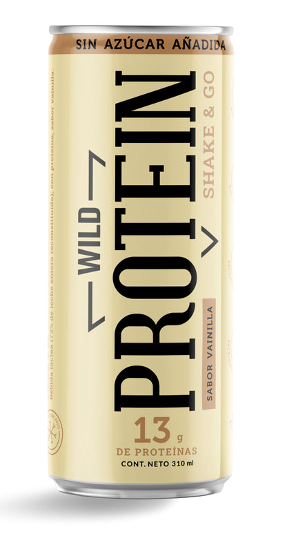 WILD PROTEIN SHAKE & GO VAINILLA 310ML