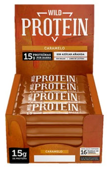 WILD PROTEIN BAR PROTEINA CARAMELO 45GX16UN DS