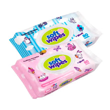TOALLA HUMEDA SOFTWIPES NINO C/TAPA 80UN