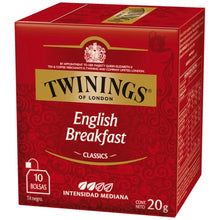 TE NEGRO TWININGS ENGLISH BREAKFAST ETIQUETA ROJA 10BLS