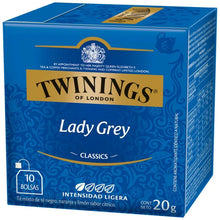 TE NEGRO TWININGS LADY GREY ETIQUETA AZUL 10BLS