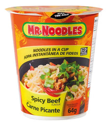 MR NOODLES CUP CARNE PICANTE 64G