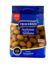 ACEITUNA SEVILLANA TRAVERSO 200GR