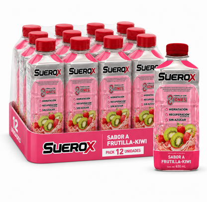SUEROX FRUTILLA-KIWI 12X630ML DISPLAY