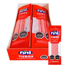 TUBOS FRUTILLA ACIDA FINI 12 UNIDADES 15G
