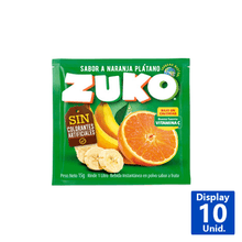 JUGO ZUKO NARANJA PLATANO 10X15G