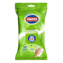 PAÃƒâ€˜O DESINFECTANTE POUCH VIRUTEX LIMON 50UN