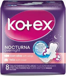 TOALLA FEM KOTEX NOCTURNA C/A 48X8